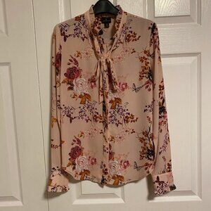 Worthington - Pink Floral Blouse - Small